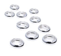 10pcs 925 Sterling Silver Large Hole Ring Rondelle Beads, 7mm, Hole ID 4.9mm, SS47