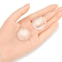 50pcs Transparent Glass Dome Cabochons, Non-calibrated Clear Round Cab Tiles, Size Selections: 20mm/25mm/30mm