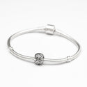 1pc Solid 925 Sterling Silver Interconnectedness Continuity Bead Charm, Compatible with Pandora All Other Charm Bracelet, EC128