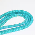 Natural Stabilized Blue Turquoise Gemstone Rondelle Beads, 15 Inch/1 Strand, Size Selections: 4x2mm, 5x3mm, 6x3mm, 8x5mm