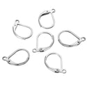 50pcs 304 Surgical Stainless Steel Leverback Earring Hooks – 15mm Strong Ear Wires
