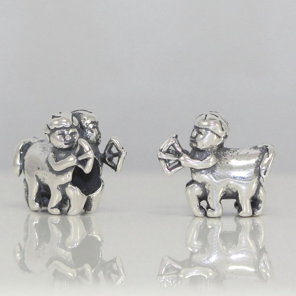 1pc 925 Sterling Silver Sagittarius Zodiac Sign Bead Charm, Compatible with Pandora All Other Charm Bracelets, EC5-B11