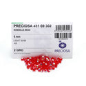 100pcs Preciosa Faceted Bicone Crystal Beads, Light Siam AB, Size Selections: 3mm/4mm/6mm