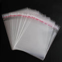 200pcs x Strong Small Self Adhesive Resealable Clear Plastic Cellophane Bags, Durable Packaging Storage Bag, Size Selections: 2.8 Inch, 3.6 Inch, 4 Inch