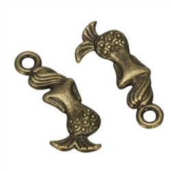 20 x Mermaid Charms 16x9mm Antique Bronze Tone  #MCZ694